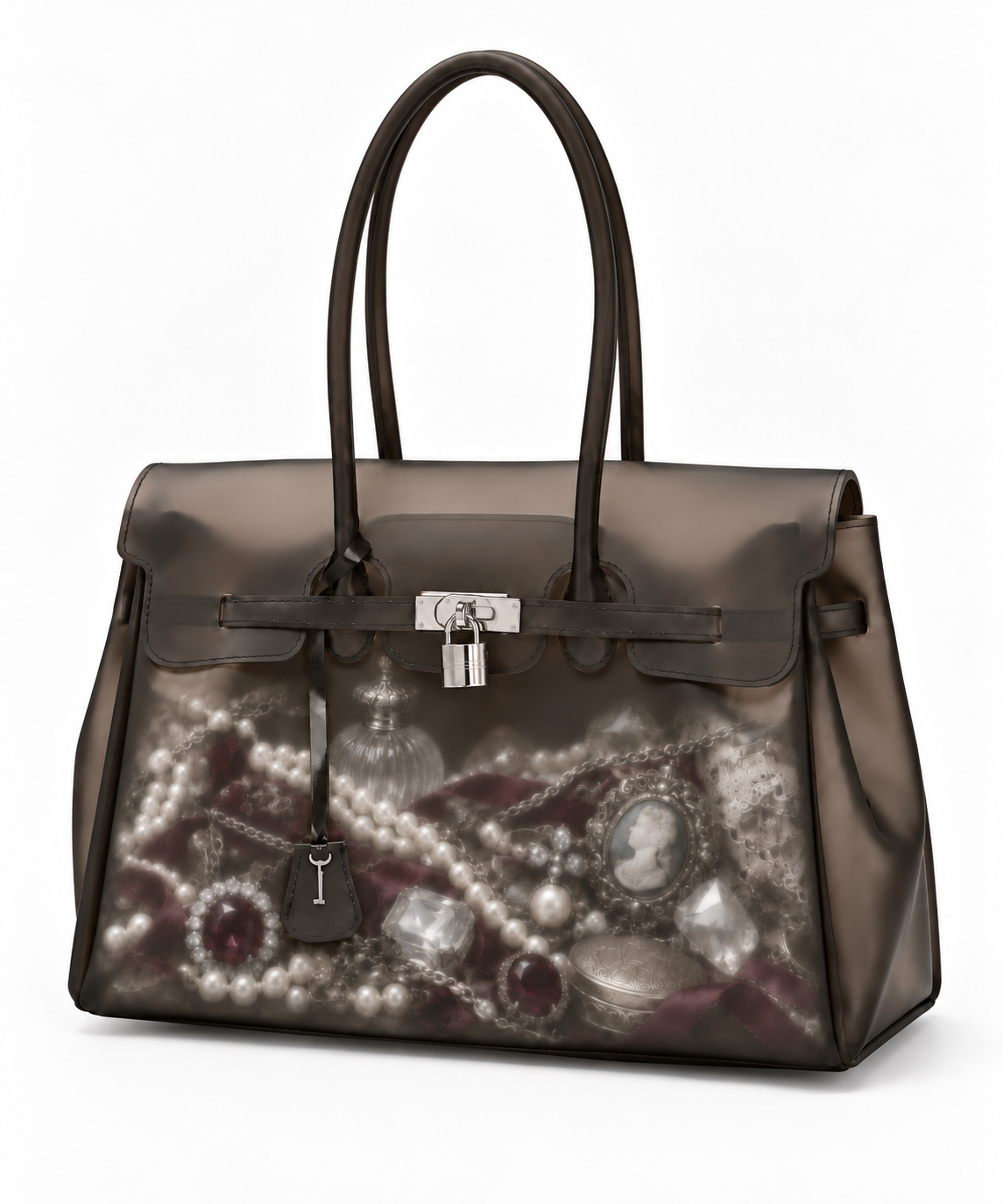 AI-generated concept angle of the Jewelry Bag; not a product photograph